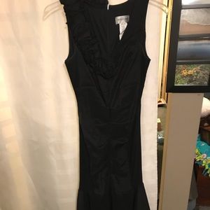 Black mermaid long length evening gown